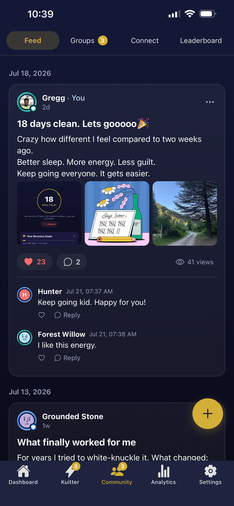 Kuitter anonymous community